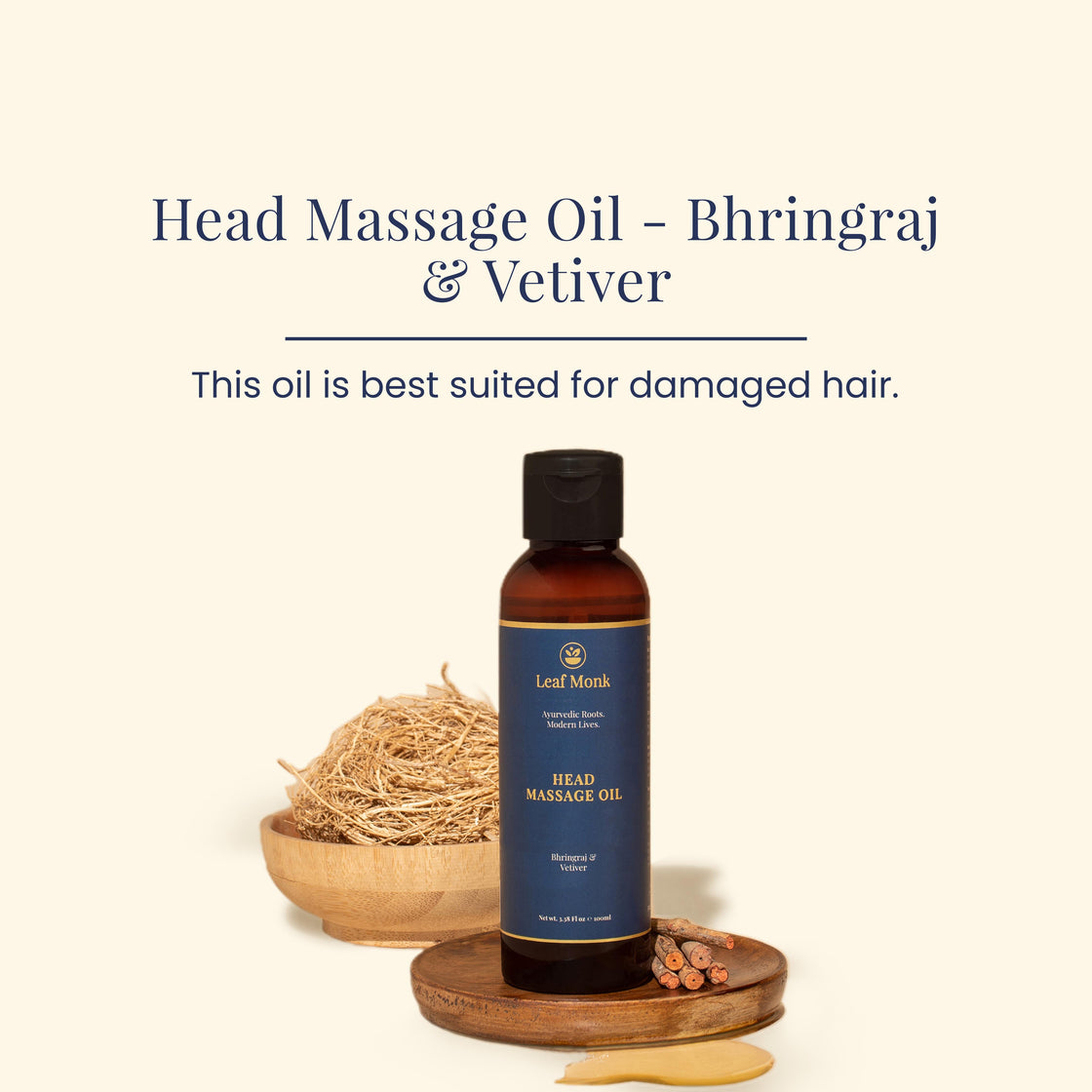 Head Massage Oil with Bringraj & Vetiver