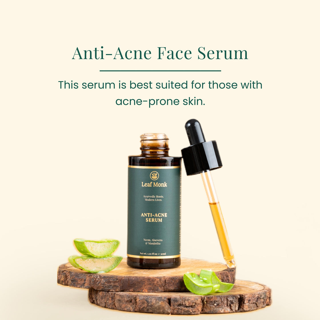 Anti Acne Serum with Neem, Aloevera & Manjishtha