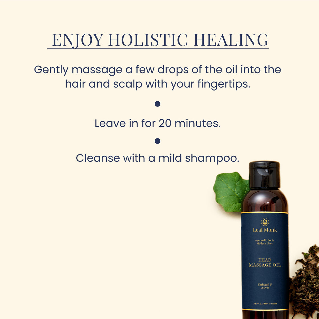 Head Massage Oil with Bringraj & Vetiver